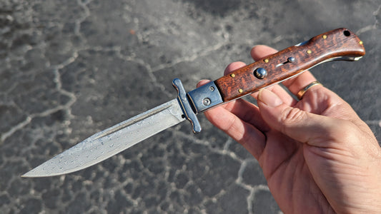 AKC WORLD 11" ROMA DAMASCUS SNAKEWOOD SWINGUARD