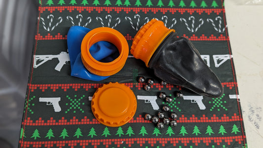 NEW GEN BLUE RUBBER POUCH SLINGSHOT & STORAGE SYSTEM