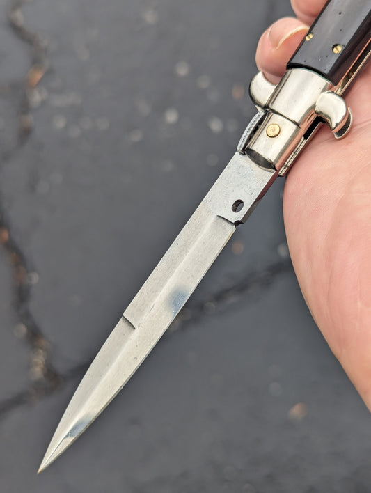 9" Frank Beltrame Black Scale Italian Stiletto Bayonet