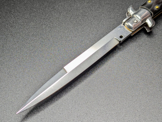 11" FRANK BELTRAME BUFFALO HORN ITALIAN STILETTO BAYONET
