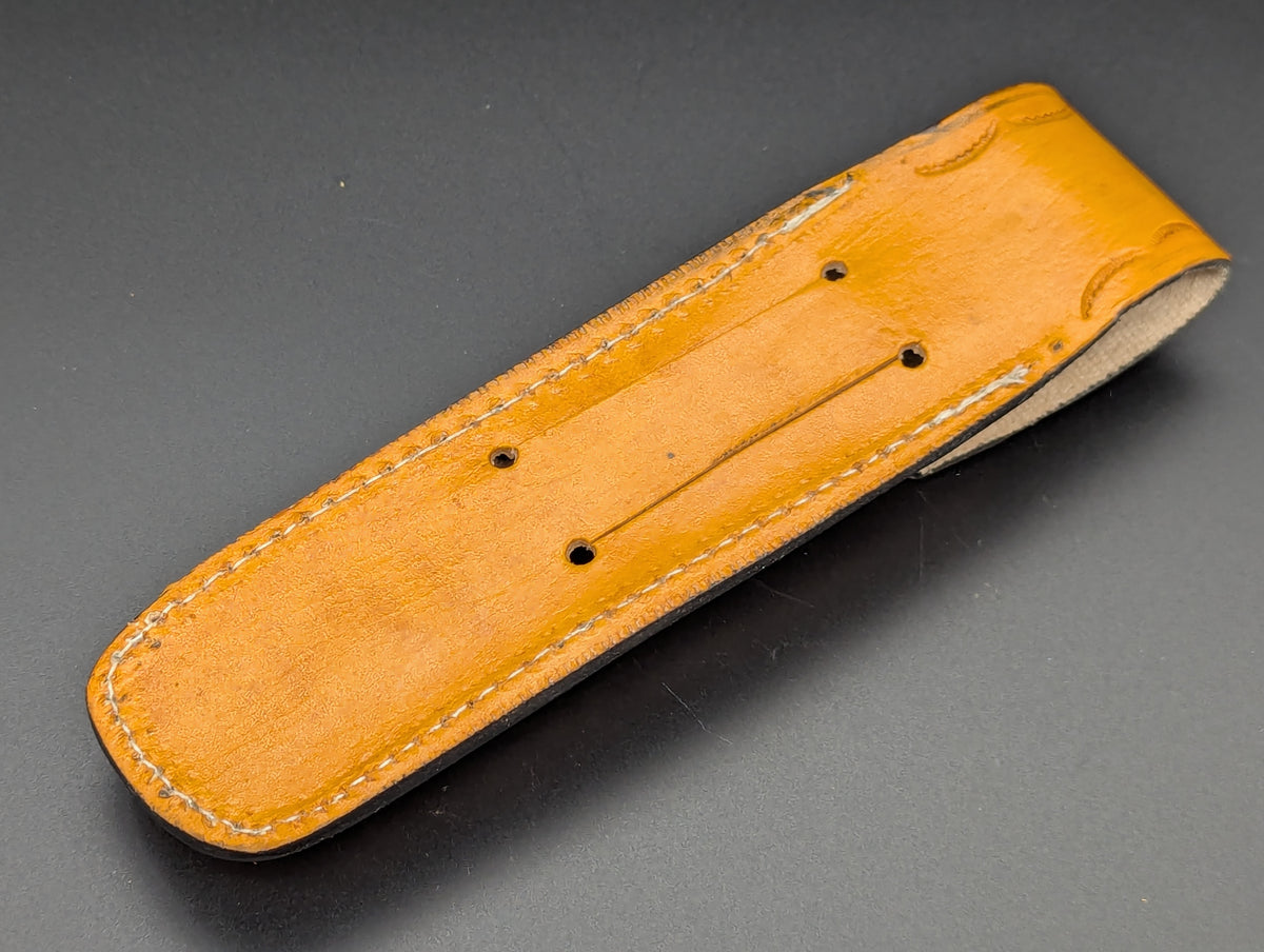 11" JIGGED COWBONE BRASS FHM BALI KNIFE DROP POINT