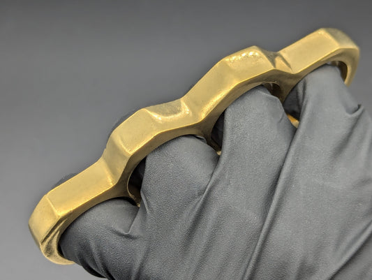 SOLID CAST BRASS SQUARE TOP BRASS KNUCKLE DUSTER
