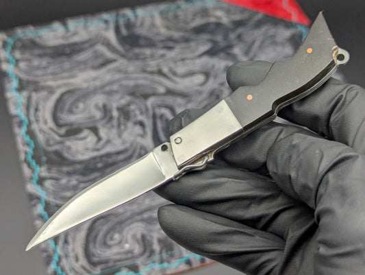 5.5" Mini Rifle Stock RPK Vintage Russian Switchblade Knife