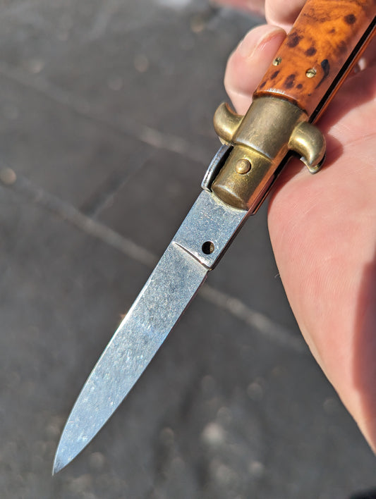 8" NEW OLD STOCK VINTAGE "LINDER" ITALIAN STILETTO