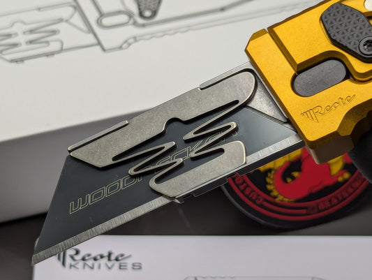 REATE EXO-U GRAVITY KNIFE BOX CUTTER GD/SN