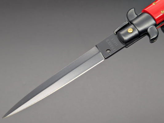 NOS 9" Frank Beltrame RED Tactical Italian Stiletto Knife Dagger