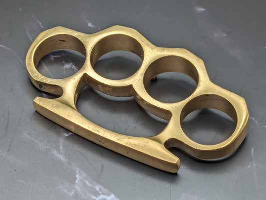 BOSS SOLID CASTED BRASS KNUCKLE DUSTER