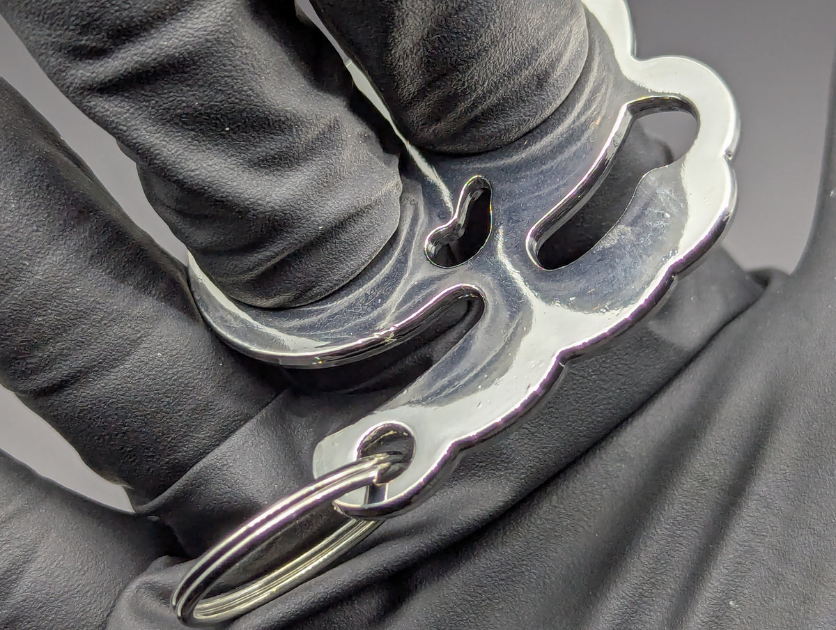 Chrome Stainless Steel Kitty "CAT" Self Defense Keyring