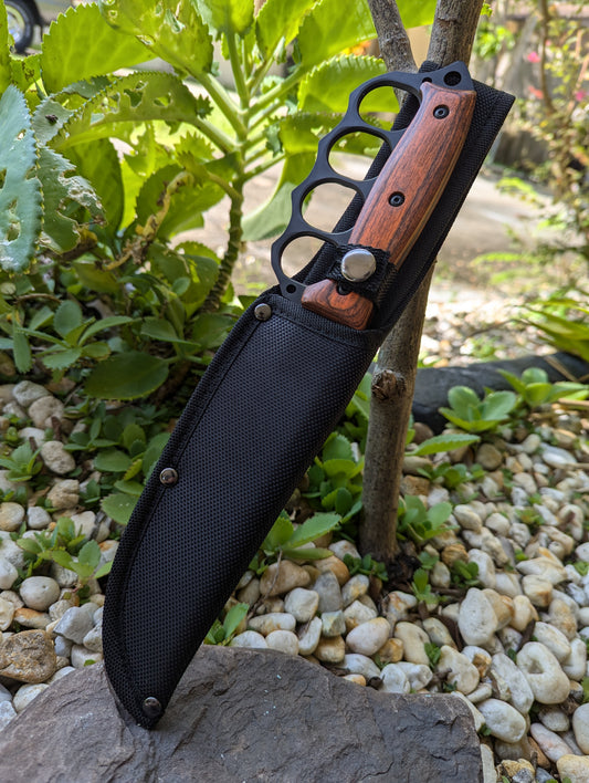 12.5" FULL TANG KNUCKLE TRENCH KNIFE