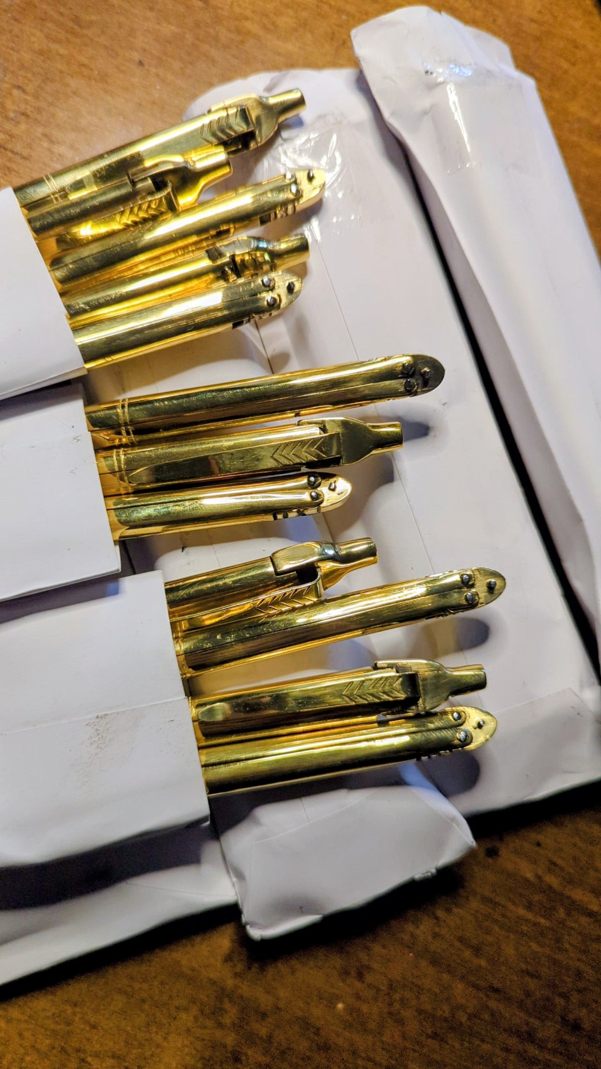 "FHM" PHILIPPINES HANDMADE BRASS BALISONG PEN