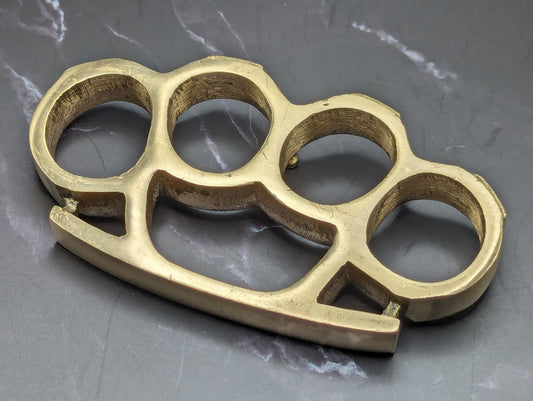 ULTRA SQUARE TOP SOLID BRASS KNUCKLE DUSTER