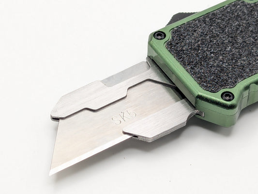 Green D/A Box Cutter OTF Knife