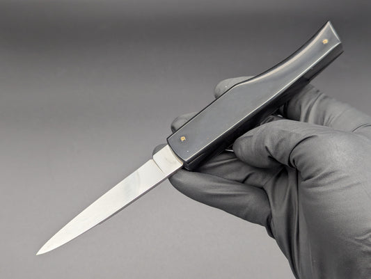 NOS VINTAGE PATENT FLYLOCK AUTOMATIC SWITCHBLADE KNIFE