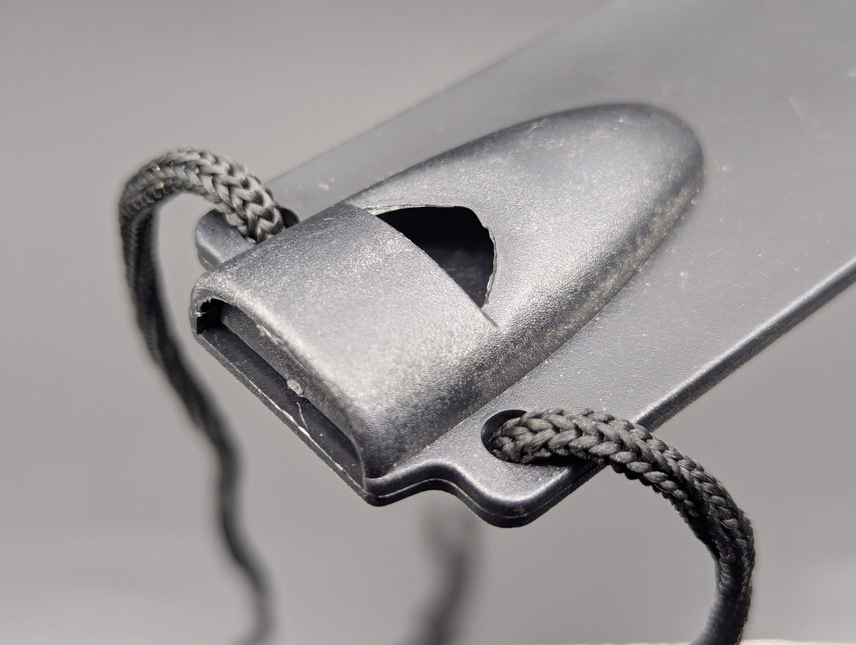 6.5" DROP POINT NECK KNIFE w/ EMERGENCY WHISTLE