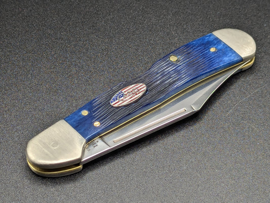 BLUE BONE BARNYARD CASE XX COPPER LOCK AUTOMATIC KNIFE