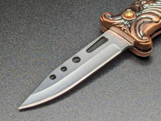 VINTAGE TIGER TORCH LIGHTER SWITCHBLADE KNIFE CP