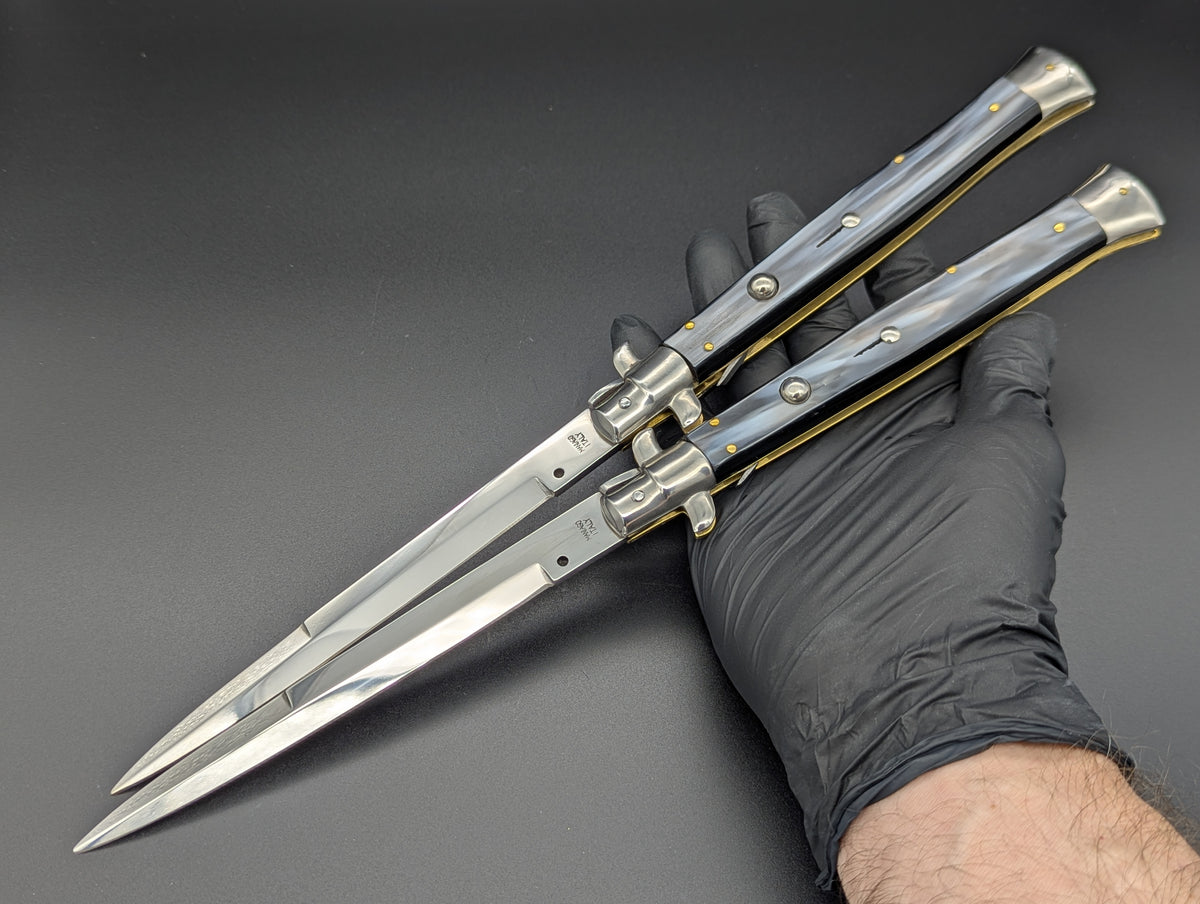 13" Renzo Beltrame Imitation Horn Italian Stiletto Bayo