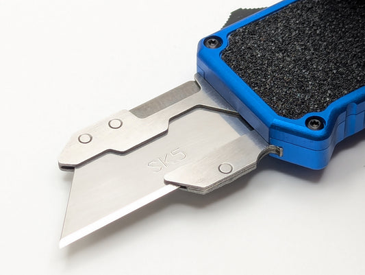 Blue D/A Box Cutter OTF Knife