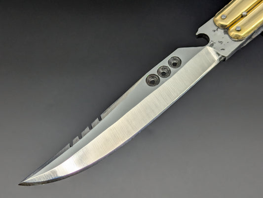 9" FHM Slim Narrawood Balisong Bottle Opener
