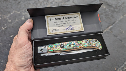 AKC WORLD 11" FAUX ABALONE ROMA SWINGUARD