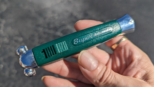 VINTAGE 80'S GREEN "SUPER-AUTOMATIC" OTF KNIFE