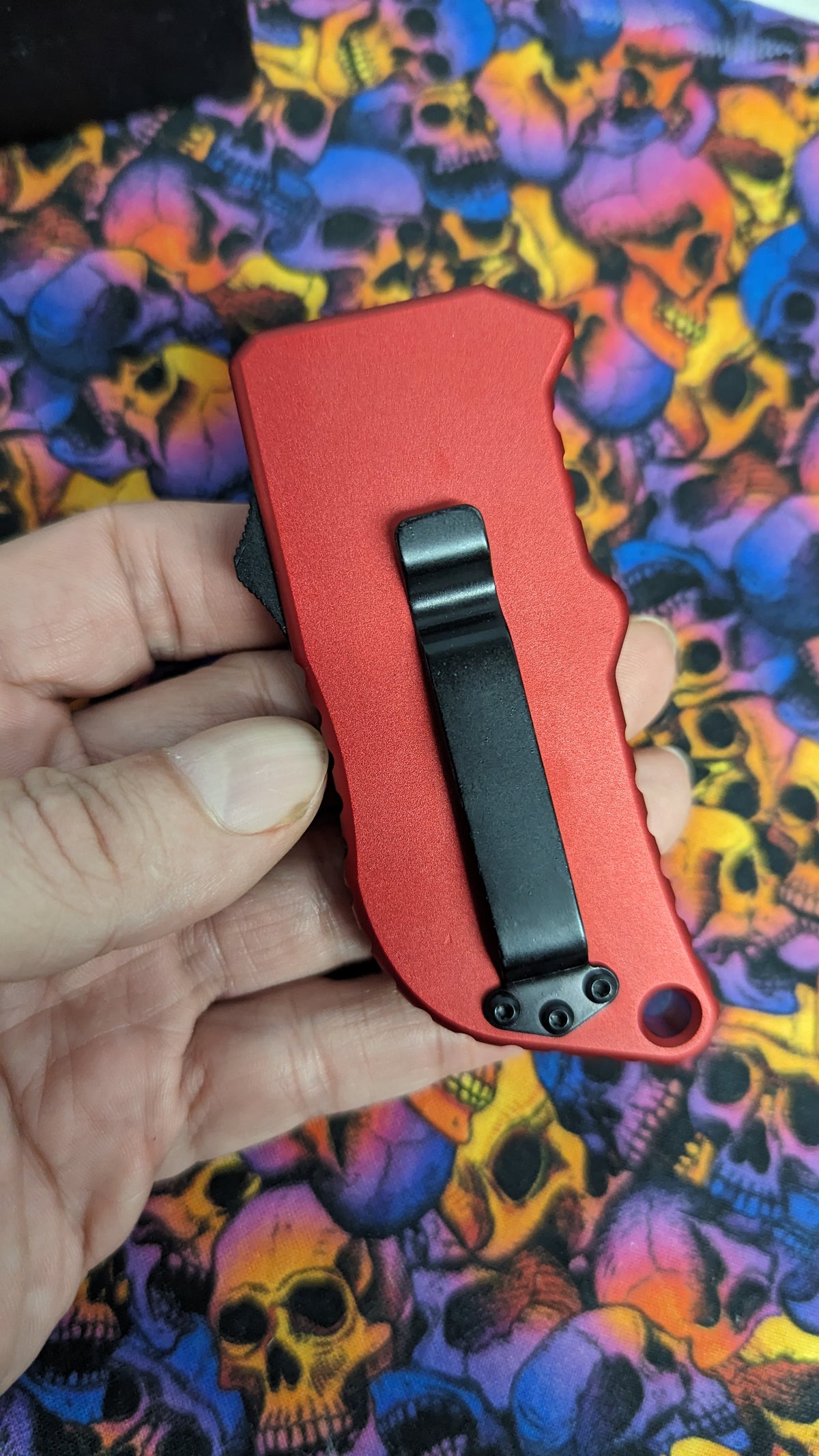 Red D/A Box Cutter OTF Knife
