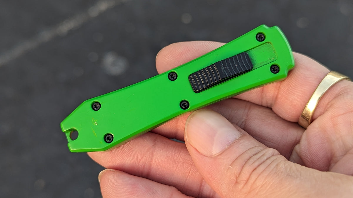 GREEN MINI COFFIN SCALPEL OTF KNIFE