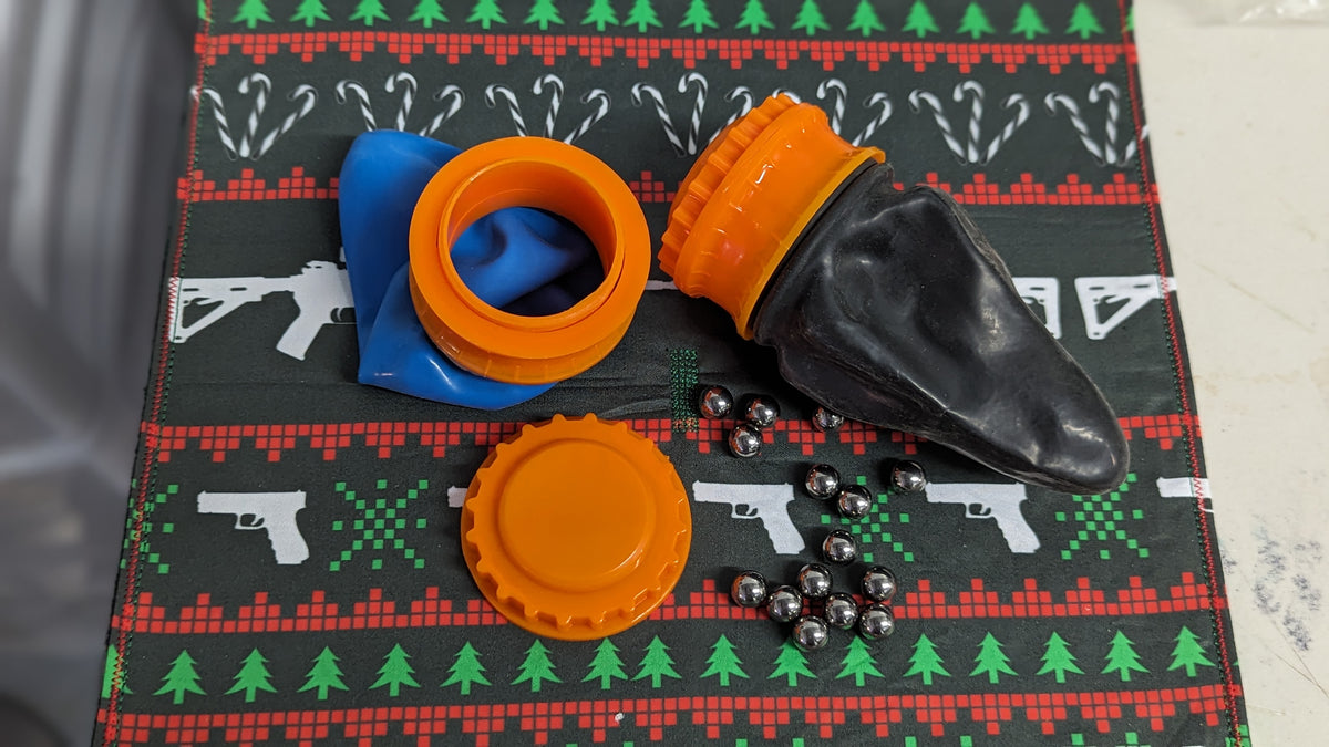 NEW GEN BLACK RUBBER POUCH SLINGSHOT & STORAGE SYSTEM