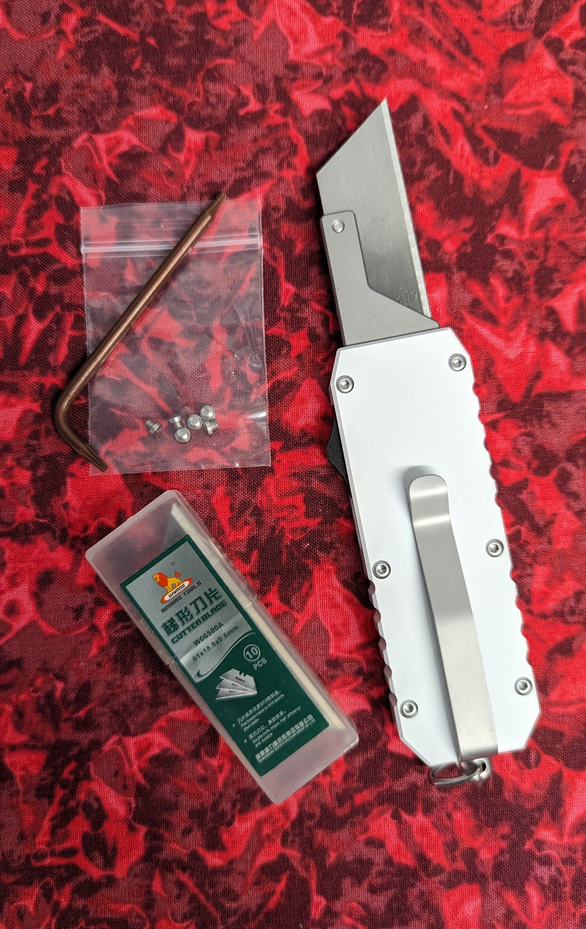 NEW GEN CNC MACHINED D/A OTF BOX CUTTER WHITE