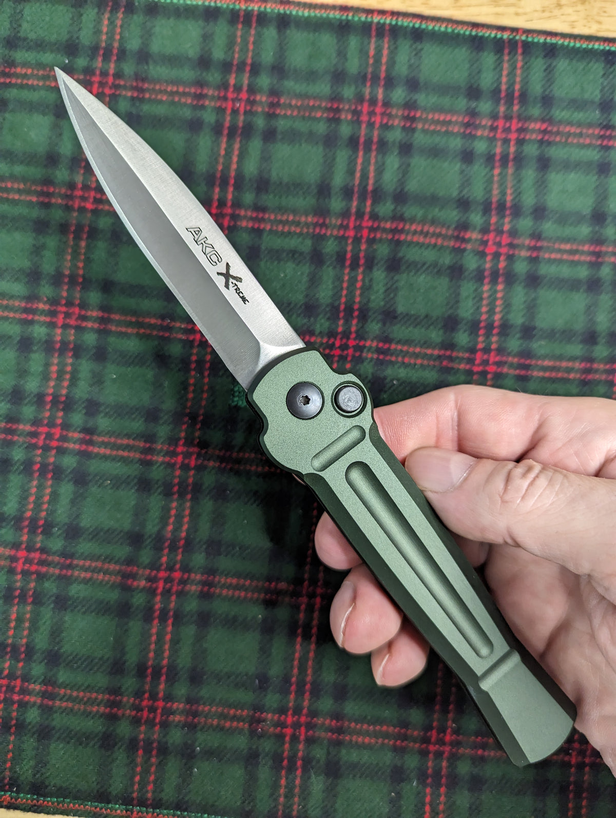 AKC ITALY EXTREME ACE AUTOMATIC KNIFE GN/SL