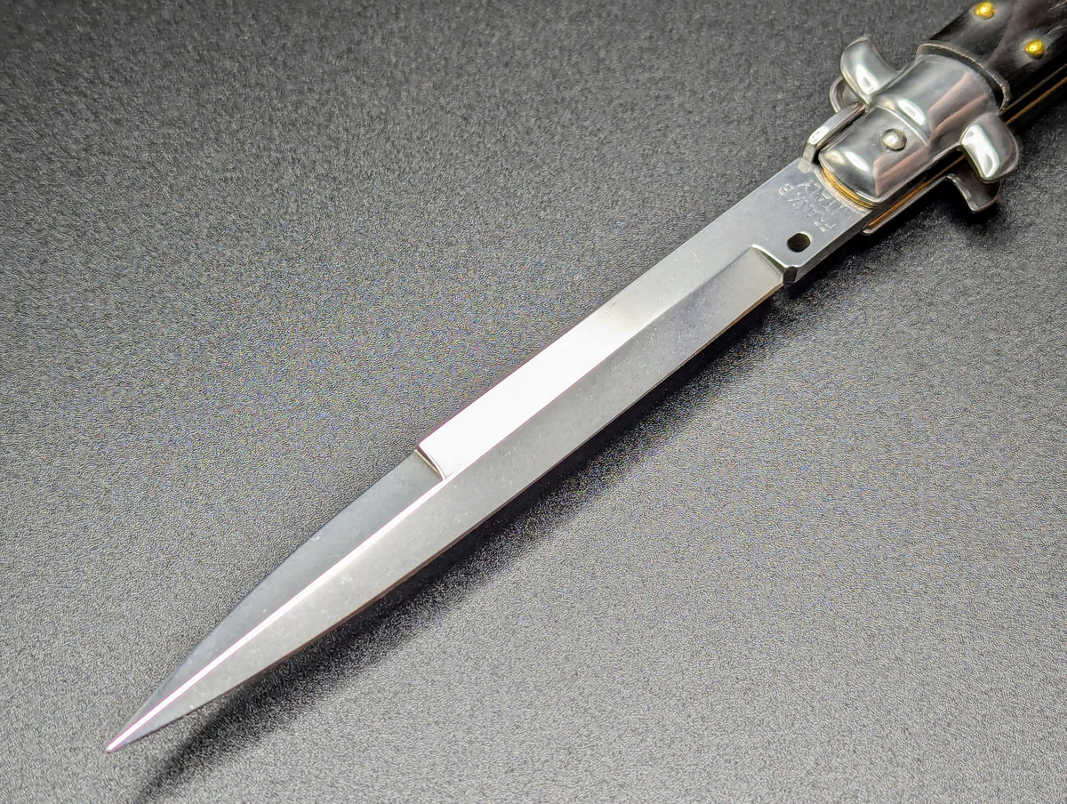 11" FRANK BELTRAME BUFFALO HORN ITALIAN STILETTO BAYONET