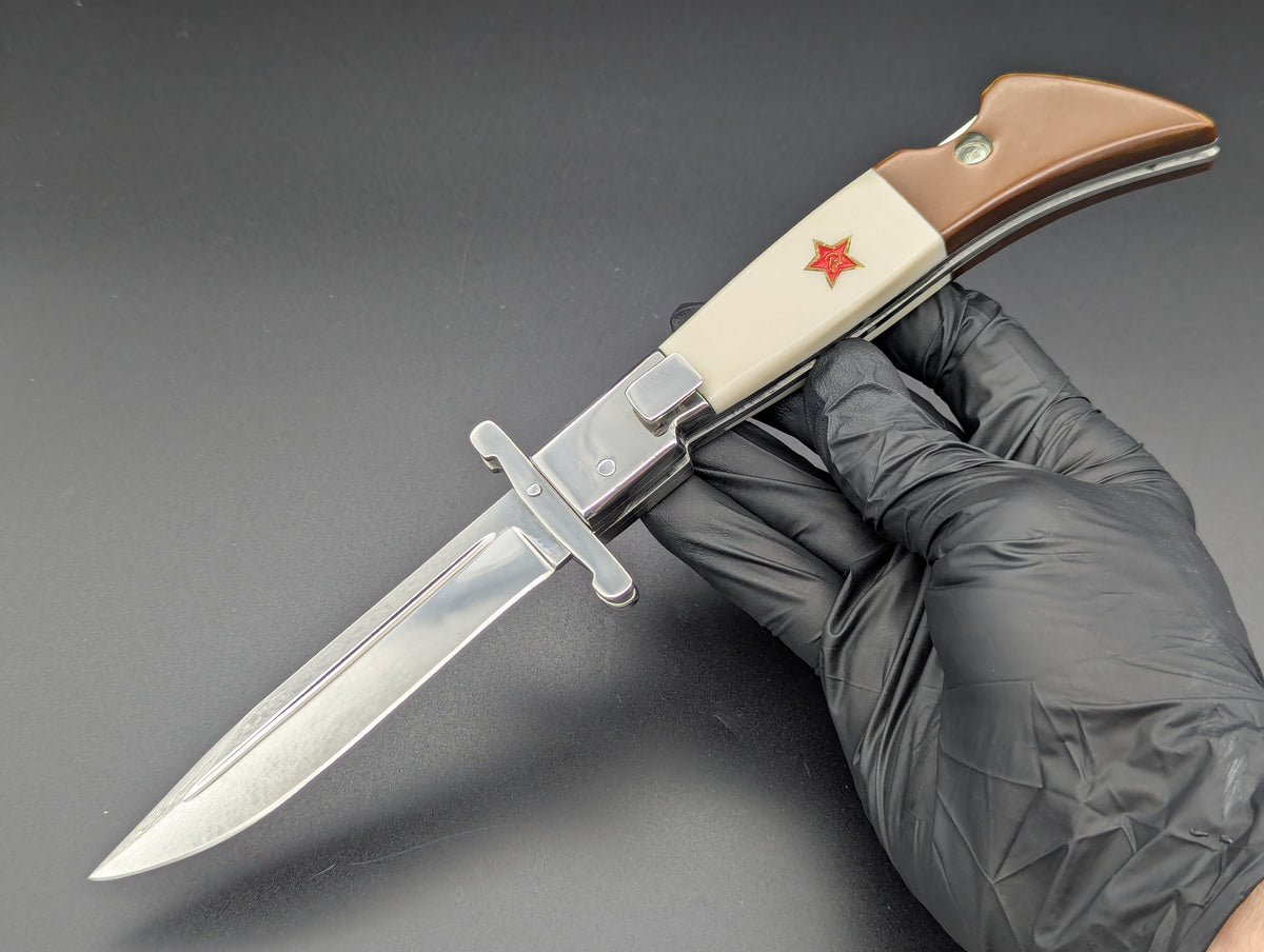 Russian NKVD FINK Handmade Swinguard Switchblade Knife
