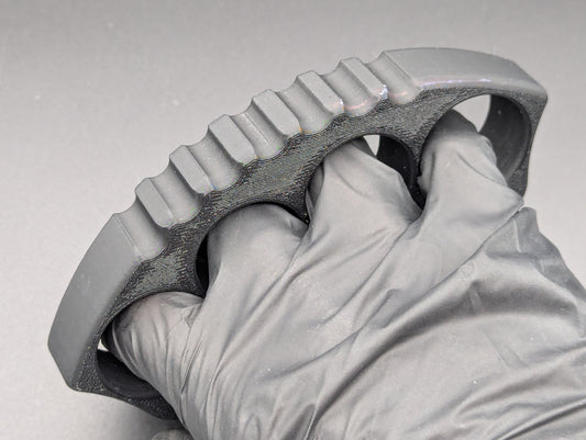 BLACK NPE 3/4" A.R.S. FAT BOY 3D PRINTED KNUCKLE DUSTER