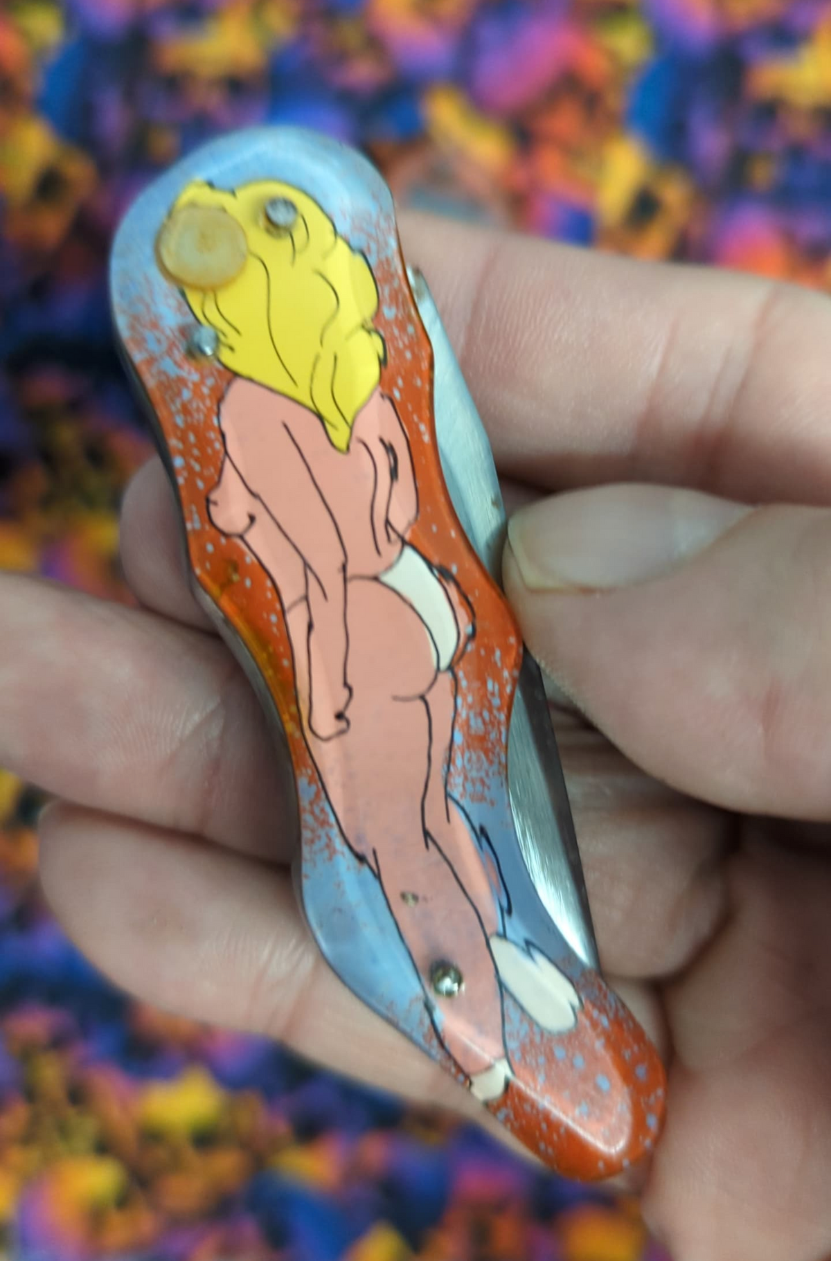 Vintage Russian Prison Made Pinup Knife