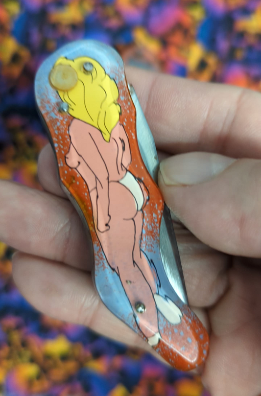 Vintage Russian Prison Made Pinup Knife