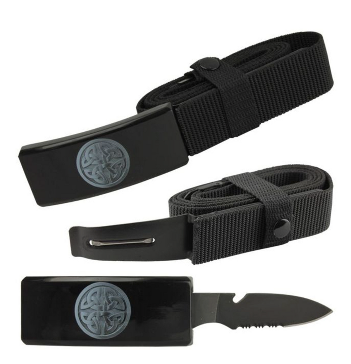 Concealed Celtic Belt Buckle Knife