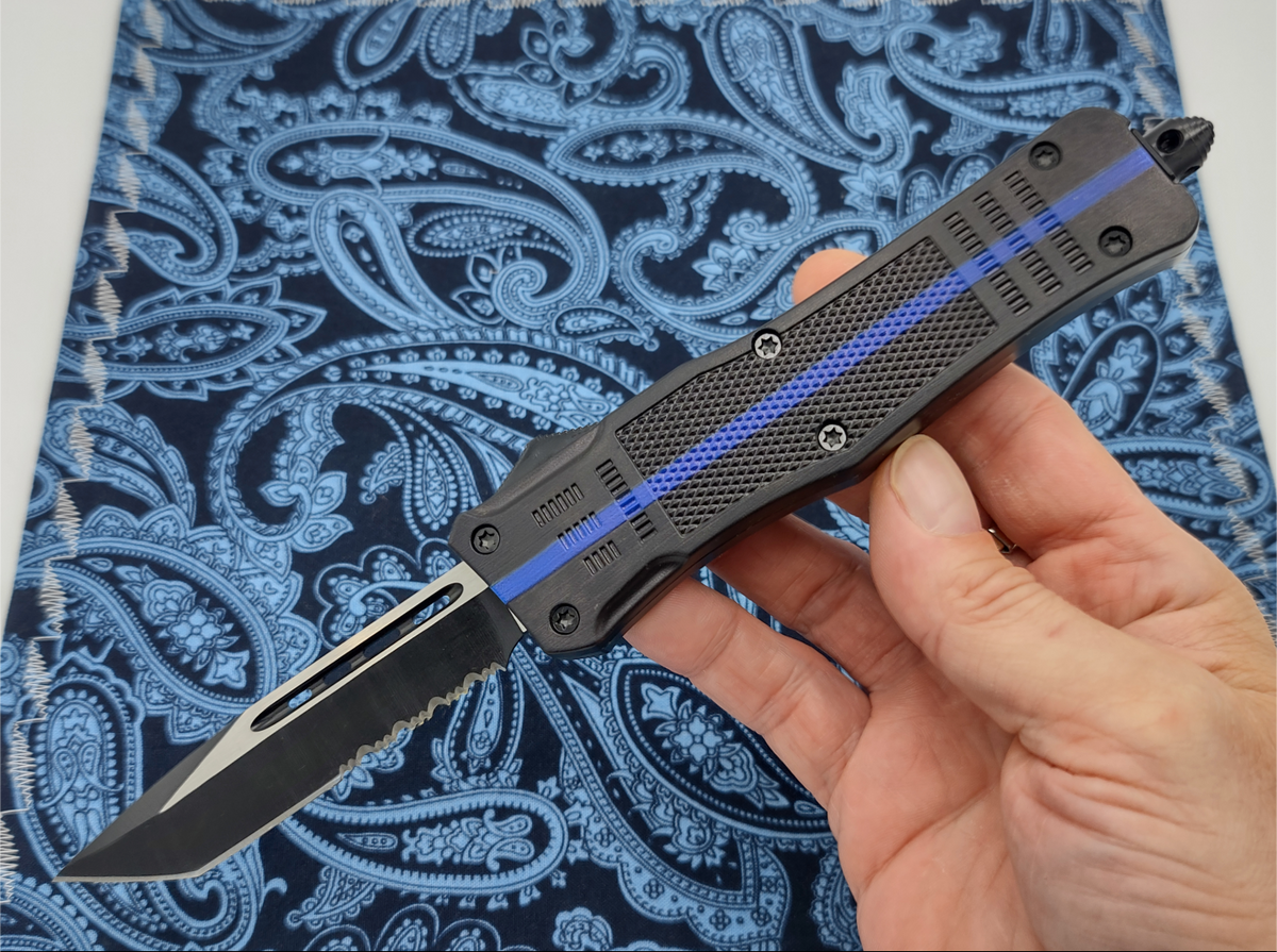 9.5" Blue Line Tactical CQB D/A OTF Knife