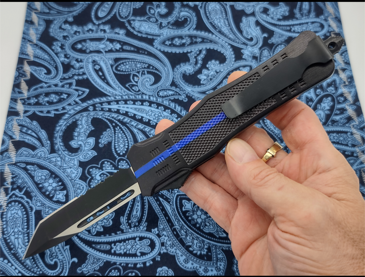 9.5" Blue Line Tactical CQB D/A OTF Knife