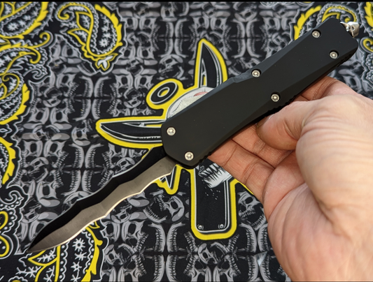 9" Tactical Kris Blade Dual Action OTF Knife