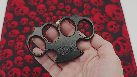 Black Finished USA Knuckle Duster
