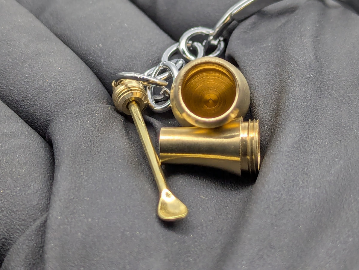 HIDDEN TOOTSKI SPOON AND GOURD JAR PARTY KEYRING
