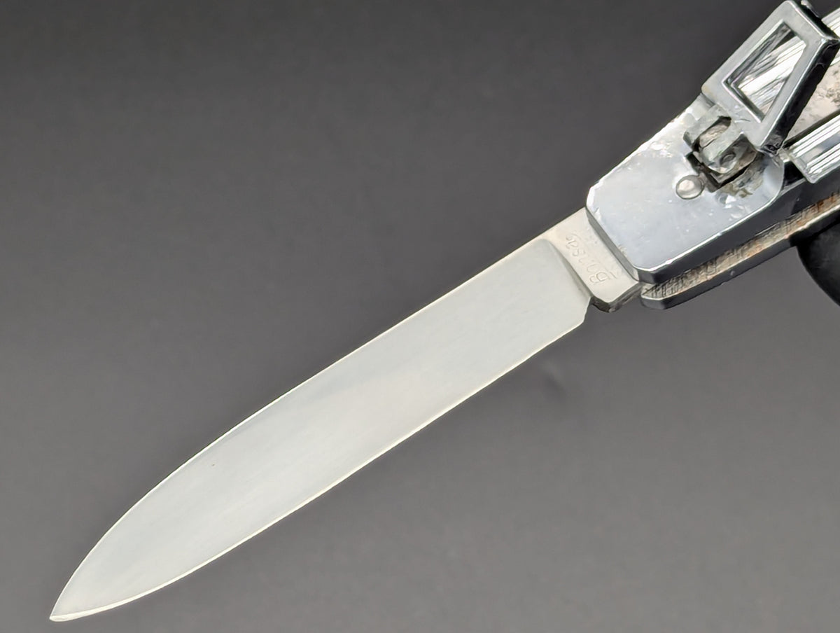 7" ANTIQUE BONSA SOLINGEN STAINLESS SWITCHBLADE LEVERLOCK