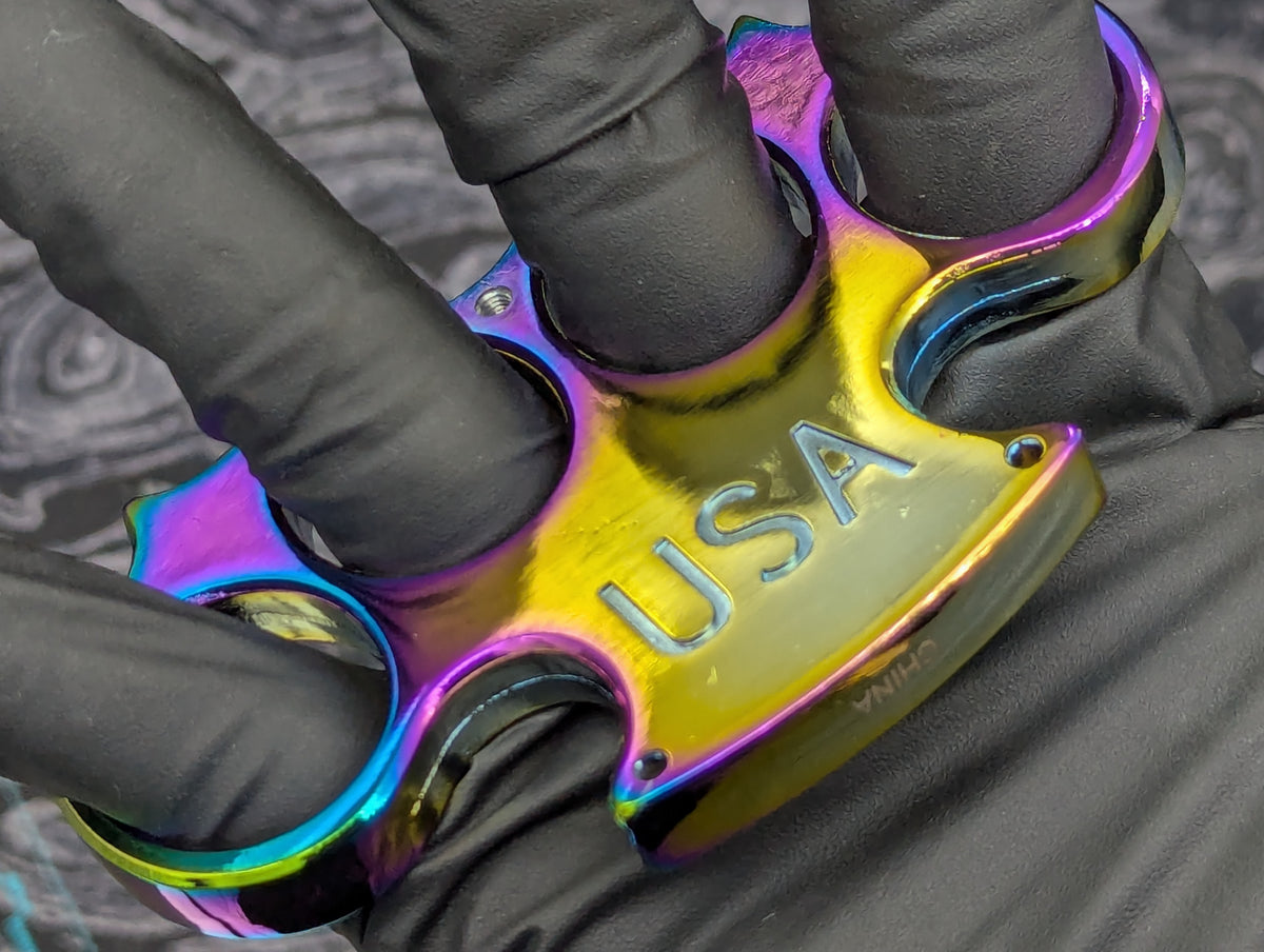 Rainbow Ti Style USA Knuckle Duster