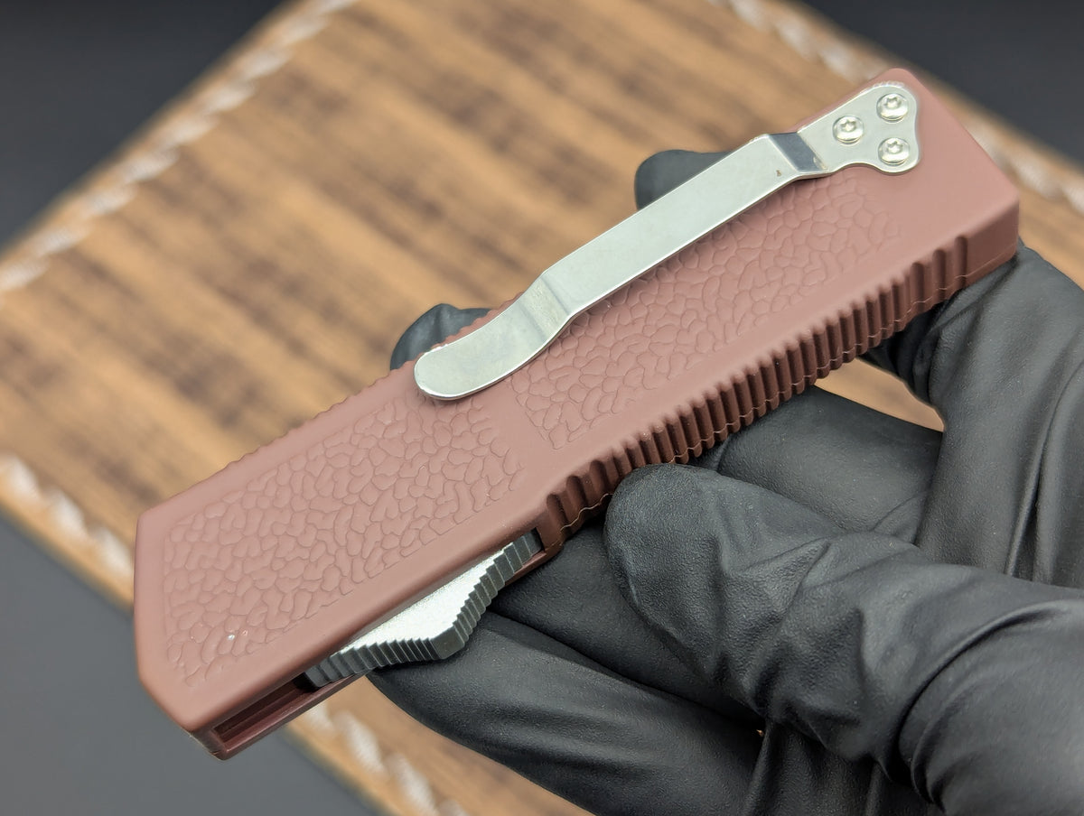 BROWN LIGHTNING 2.0 D/A OTF  KNIFE DROP POINT PLAIN