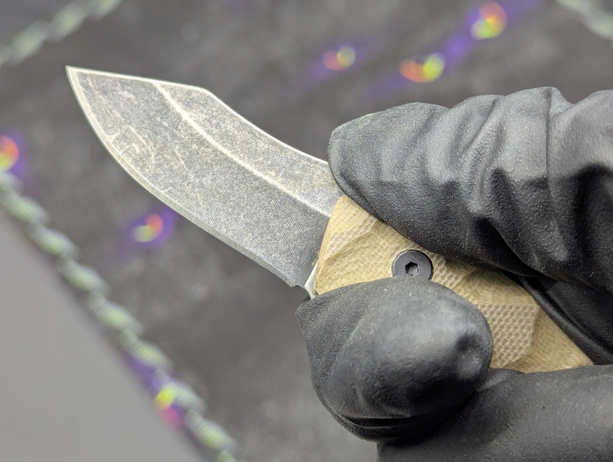 4.75" FULL TANG G-10 DROP POINT NECK KNIFE