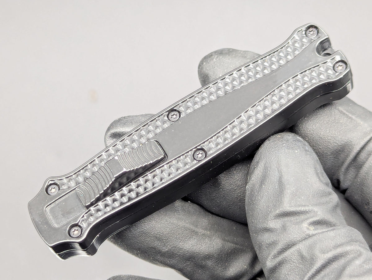 BLACK PIRANHA MINI D/A OTF KNIFE DAGGER BLADE