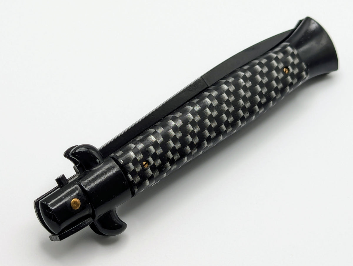 9" Frank Beltrame Tactical Faux Carbon Fiber Italian Stiletto Bayo