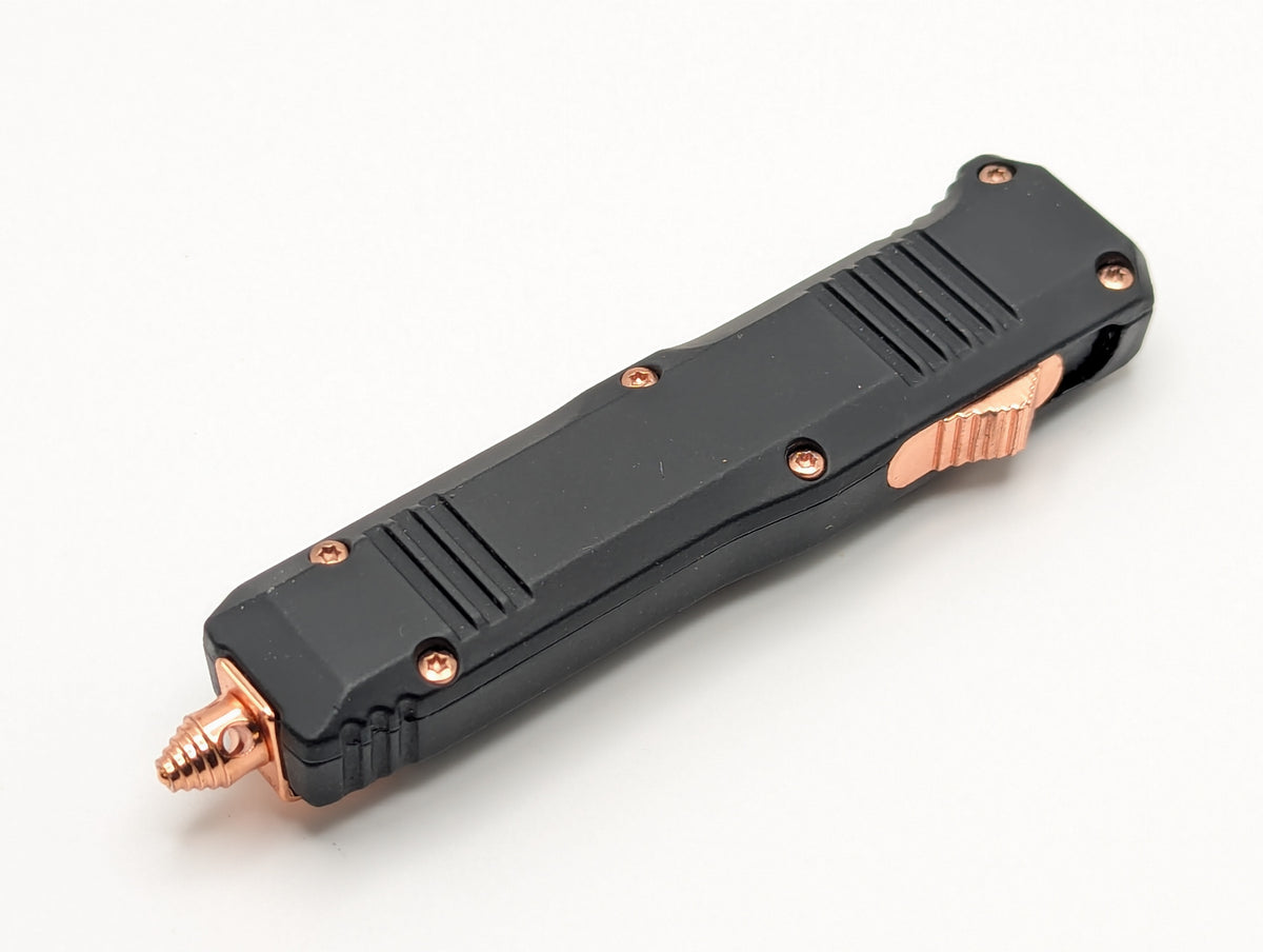 7" Mini Rose Gold Accent D/A OTF Knife