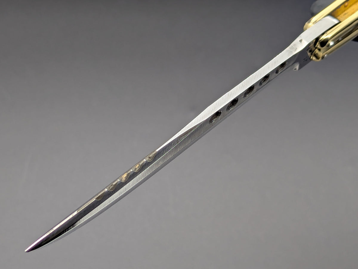 29 CM RAMBO TRADITIONAL FHM BRASS BALISONG