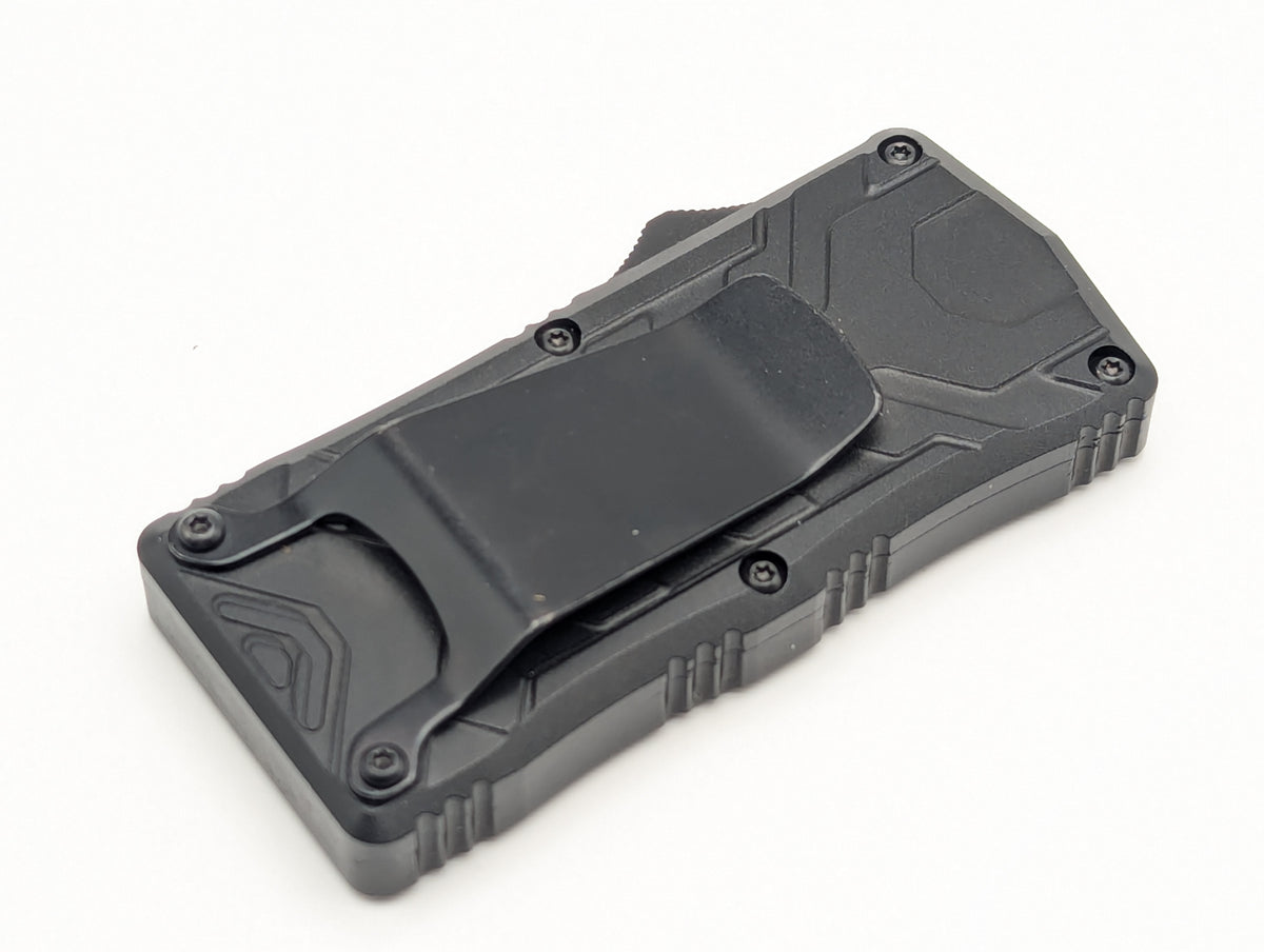 Black Molded Aluminum D/A Box Cutter OTF Knife